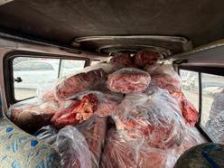 Uygunsuz koşullarda taşınan 1,6 ton sakatat imha edildi