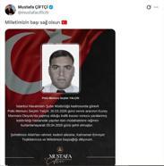 Bakan Çiftçi'den şehit polis memuru için taziye mesajı