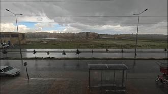 Mardin'in Midyat ilçesinde dolu etkili oldu