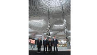 İstanbul Havalimanı’nda 37,7 metrelik heykelin açılışı yapıldı