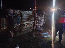 Iğdır'da şarampole devrilen otomobilin sürücüsü öldü