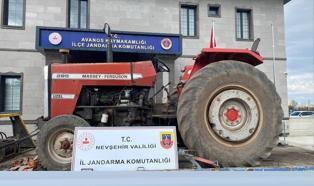 Nevşehir’de şase numaraları silinmiş traktör ve motosiklete el konuldu