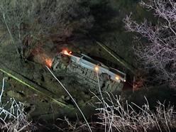 Maden işçilerini taşıyan minibüs devrildi;2 ölü,10 yaralı