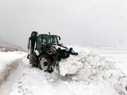 Iğdır'da nisan ayında karla mücadele