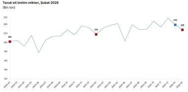 TÜİK: Aylık yumurta, tavuk eti ve içme sütü üretimi azaldı