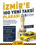 İzmir'in kent merkezine 100 yeni taksi