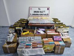 Ankara'da 9,4 milyon lira değerinde kaçak malzeme ele geçirildi