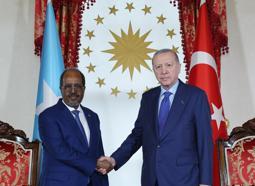 Cumhurbaşkanı Erdoğan, Somali Cumhurbaşkanı Hasan Şeyh Mahmud ile bir araya geldi
