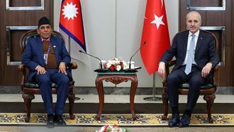 TBMM Başkanı Numan Kurtulmuş, Nepal Ulusal Meclis Başkanı Dahal ile bir araya geldi