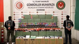 Kapıkule'de 33 milyon 179 bin liralık kaçak eşya ele geçirildi