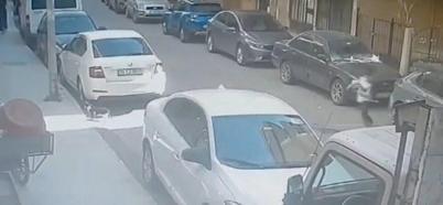 Pendik’te yola fırlayan çocuğa otomobilin çarptığı anlar kamerada
