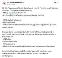 69 ilde uyuşturucu operasyonu: 478 tutuklama