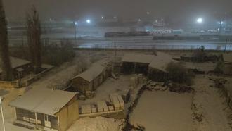 Kars'ta kar yağışı etkili oldu