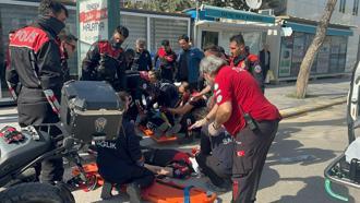 Malatya'da motosikletle otomobil çarpıştı: 2 polis yaralı