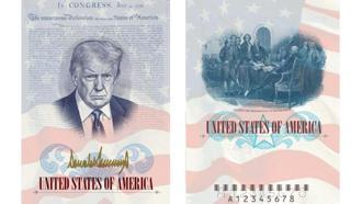 ABD'de Trump portreli pasaport dönemi