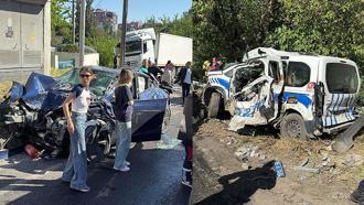 İzmir'de freni boşalan TIR, 9 araca çarptı: 1’i polis 3 kişi hayatını kaybetti, 1’i polis 4 yaralı