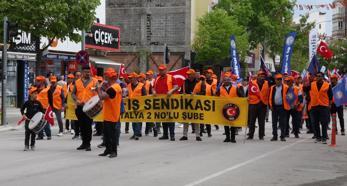 Burdur'da 1 Mayıs kutlaması