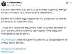 Cevdet Yılmaz: Türkiye savunma sanayinde küresel güçtür