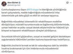 Bakan Gürlek: Bağımlılıkla mücadeleyi sistematik bir rehabilitasyon modeline dönüştürüyoruz