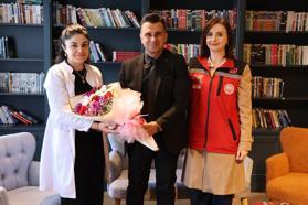Şehidin eşine ‘Anneler Günü’ ziyareti