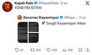 Kayserispor Başkanı Açıkalın’a taraftar grubundan istifa çağrısı