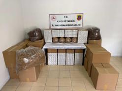 Kayseri’de 200 kilogram kaçak tütün ele geçirildi