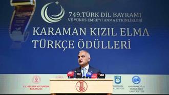 Bakan Ersoy: Türkçe, tarihle yaşıt medeniyet yürüyüşünün sesidir
