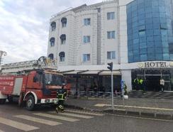 Çorum'da otel mutfağında yangın
