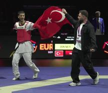 Yusuf Yünaçtı, Avrupa Para Tekvando Şampiyonası'nda altın madalya kazandı