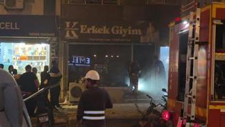 Hatay'da iş yeri yangını
