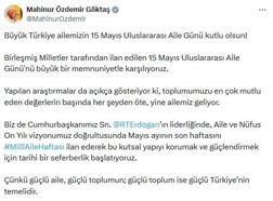 Bakan Göktaş, 'Aile Günü'nü tebrik etti