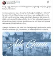İletişim Başkanı Duran'dan 'Aile Günü' mesajı