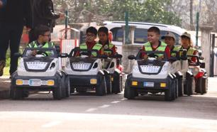 İlkadım’da minikler trafik kurallarını eğlenerek öğreniyor
