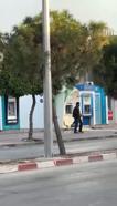 Adana'da ATM'ye taşlı saldırı kamerada