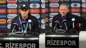 Çaykur Rizespor - Beşiktaş maçının ardından