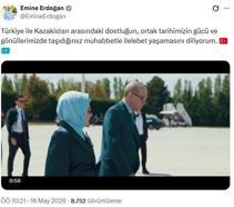 Emine Erdoğan'dan Kazakistan paylaşımı