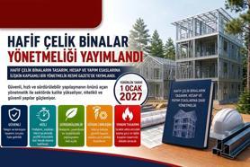 Bakanlıktan hafif çelik binalar yönetmeliği