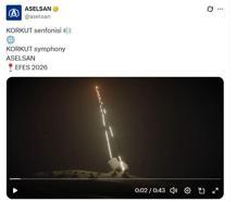 ASELSAN'dan KORKUT'a ilişkin paylaşım