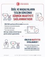 Ticaret Bakanlığı’ndan uluslararası başarı ödüllerine gümrük kolaylığı