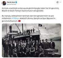 AK Parti'li Acar'dan '19 Mayıs' mesajı