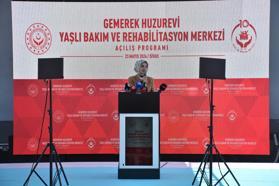 Aile ve Sosyal Hizmetler Bakanı Mahinur Özdemir Göktaş, huzurevi açılışına katıldı