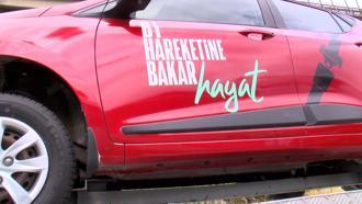 Kurban Bayramı öncesinde yolculara kaza simülasyon aracıyla emniyet kemeri denetimi