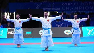 Türkiye Karate Erkek Kata Takımı Avrupa ikincisi oldu