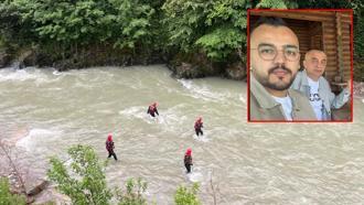 Derede balık avlarken yeğeniyle akıntıya kapılan kişiyi arama çalışmaları 3’üncü günde