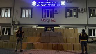Durdurulan araçtan 600 bin paket bandrolsüz sigara çıktı