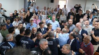 Akçakoca'da belediye başkanvekili seçildi, arbede çıktı