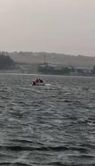 Küçükçekmece Gölü'nde alabora olan kayık battı; mahsur kalanlar kurtarıldı