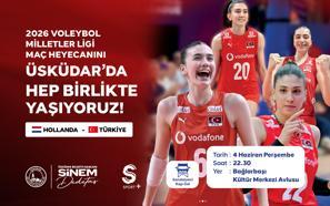 Üsküdar'da Filenin Sultanları heyecanı dev ekranda yaşanacak