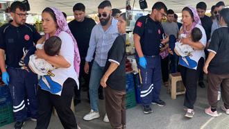 4 yaşındaki Ömer'e pazarda yorgun mermi isabet etti