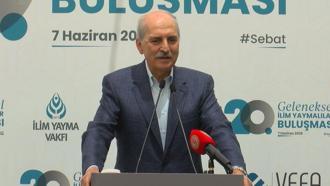 TBMM Başkanı Kurtulmuş: Bize düşen her alanda Türkiye'nin sözünü en güçlü noktaya çıkarabilmek